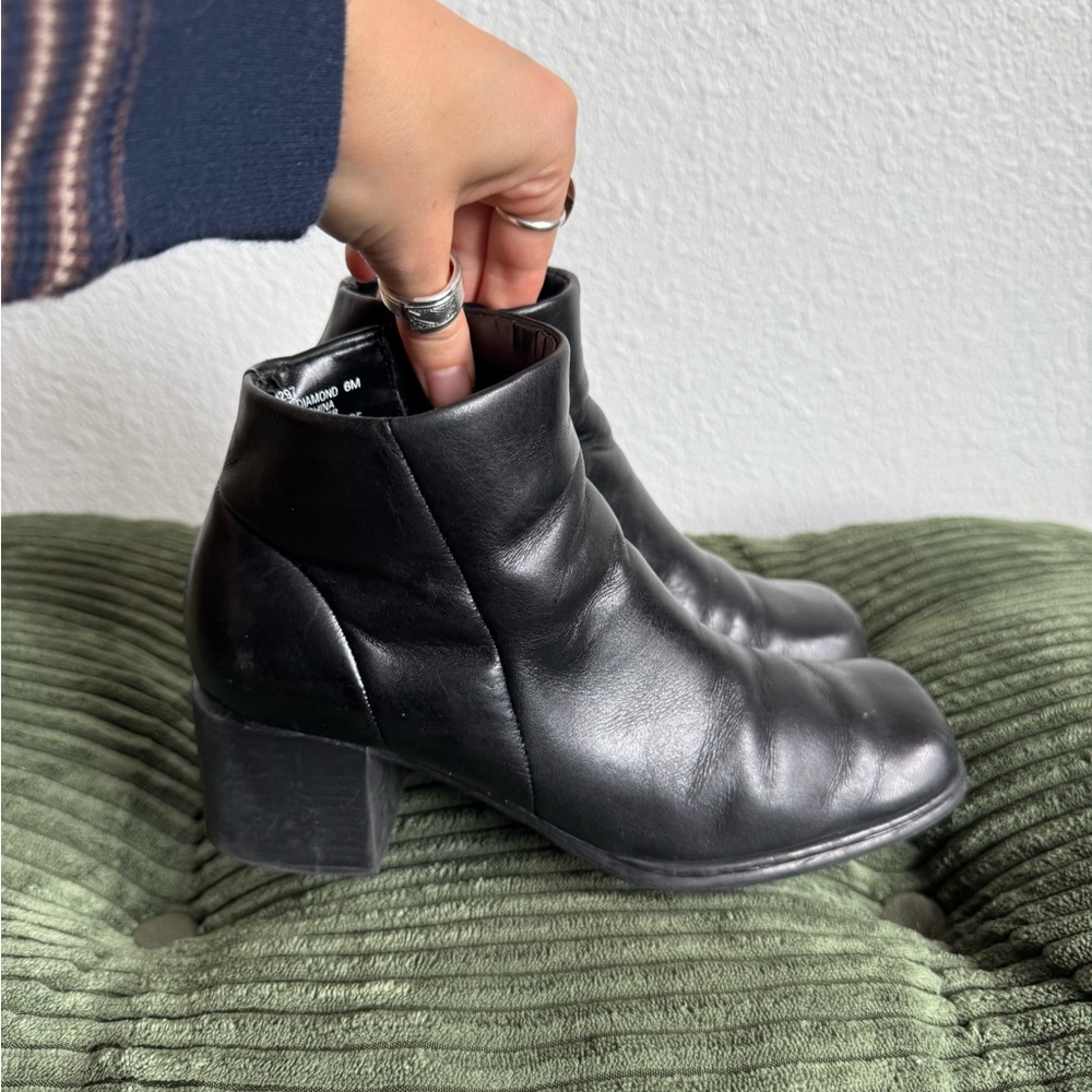 White Mountain Black Ankle Booties